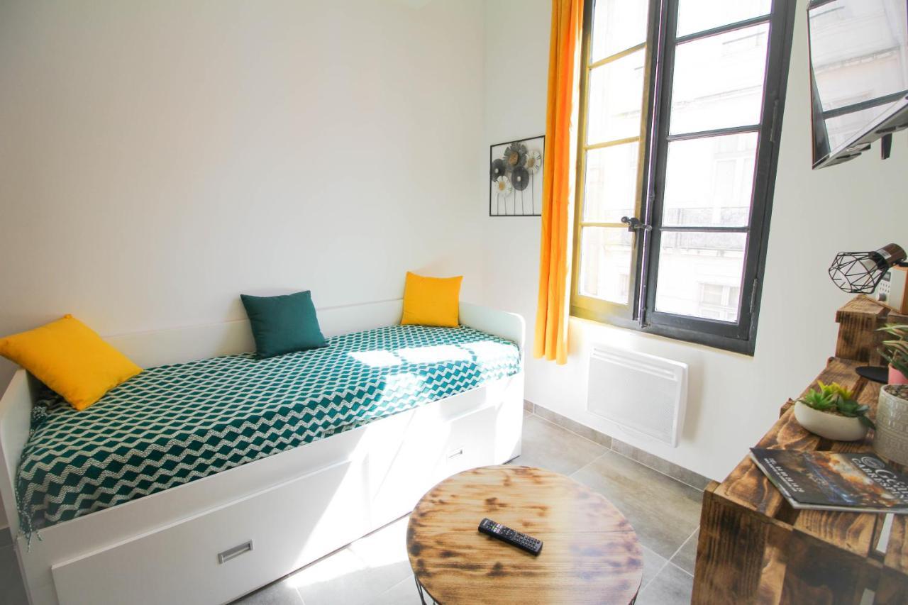 Charmant T2 en COEUR de VILLE - 2 lits + lit bébé - Wifi - Imprimante Carcasona Exterior foto
